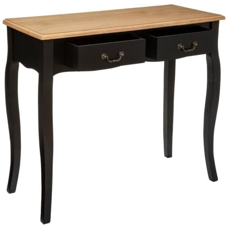 Consolle chrysa nera l87cm - Atmosphera créateur d'intérieur