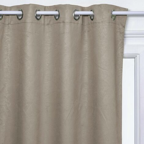 Tenda oscurante Feuilles beige 140x260cm - Atmosphera créateur d'intérieur