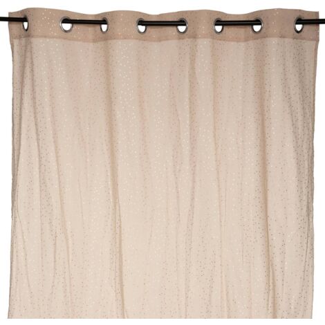 Fred Beige voile estampado 140x240cm - Atmosphera créateur d'intérieur