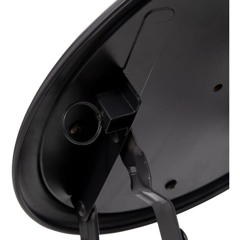 Sgabello Pieghevole In Velluto Nero - 29.5x29.5x45 Cm, Metallo, Per Ospiti Extra - Foto 5