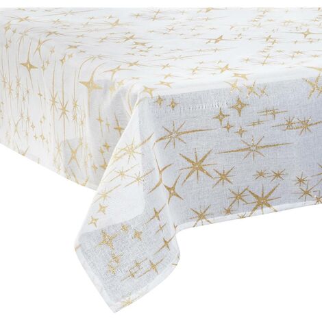 Tovaglia natalizia Colorama de Noël design a stelle 140x240cm - Atmosphera créateur d'intérieur