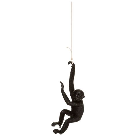 Scimmia appesa gaspard h.39,5cm in resina - Atmosphera créateur d'intérieur