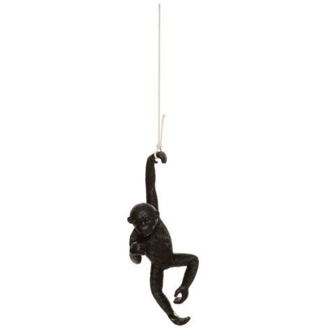 Scimmia appesa gaspard h.39,5cm in resina - Atmosphera créateur d'intérieur