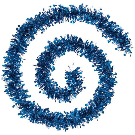 Ghirlanda laser di stelle 10cmx2m 6 pieghe blu notte - Feeric lights & christmas