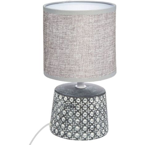 Lampada in ceramica Yojoa H23cm - Grigio - Atmosphera créateur d'intérieur (1/5)