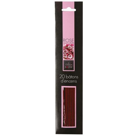 Confezione da 20 bastoncini d incenso rosa h25cm - set di 20 bastoncini di  incenso rosa, altezza