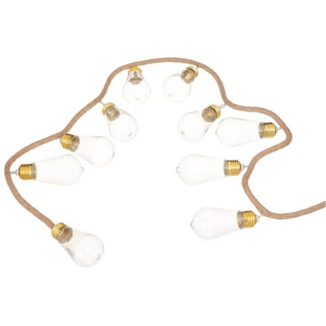 Ghirlanda led 10 palline batteria trasparente l165cm - Atmosphera créateur d'intérieur