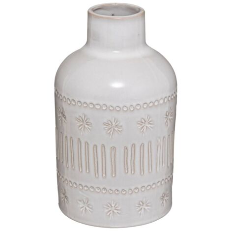 Vaso Ceramica Conico Bianco Grande