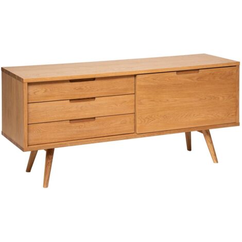 ATMOSPHERA Credenza Grande Modello Claude – Carrello Da Cucina E Mobile Porta, Colore Nero