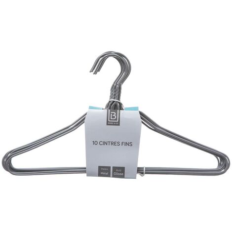 SONGMICS Set di 10 Grucce per Pantaloni Gonne con Rivestimento in PVC