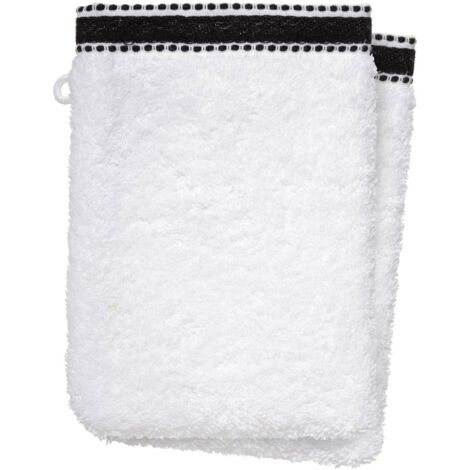 Set di 2 flanelle bianche joia 15x21cm - Atmosphera créateur d'intérieur (1/4)