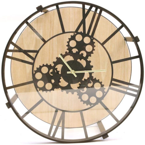 Orologio da Parete DKD Home Decor Nero Beige Metallo MDF Mappamondo (58 x 8 x 58 cm) | Leroy Merlin