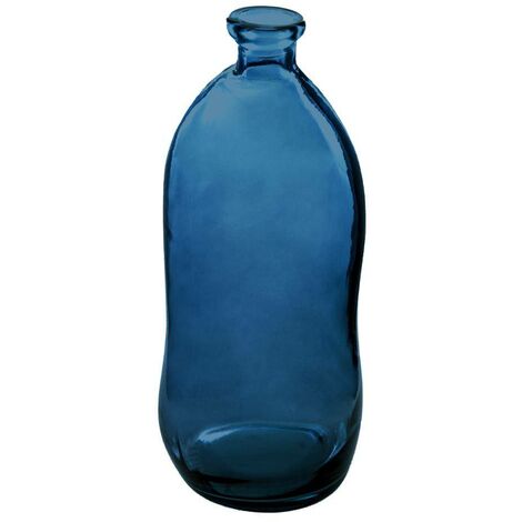 Vaso Uly in vetro riciclato blu tempesta H51cm - Atmosphera créateur d'intérieur