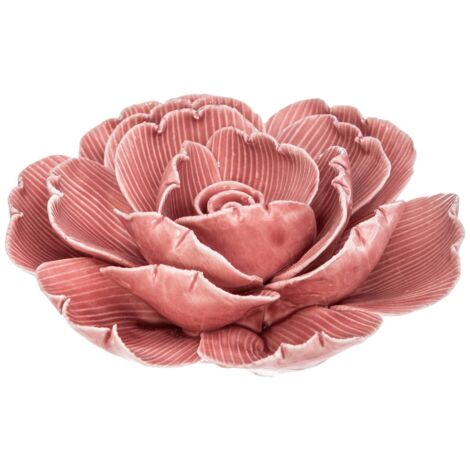 Fiore di poesia D.10cm in ceramica - Dark rose - Atmosphera créateur d'intérieur