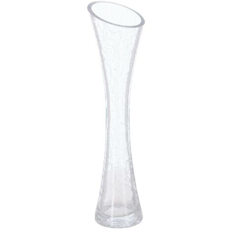 ATMOSPHERA Vaso Cilindrico In Vetro Trasparente H30cm - Decorazione Moderna Per Casa