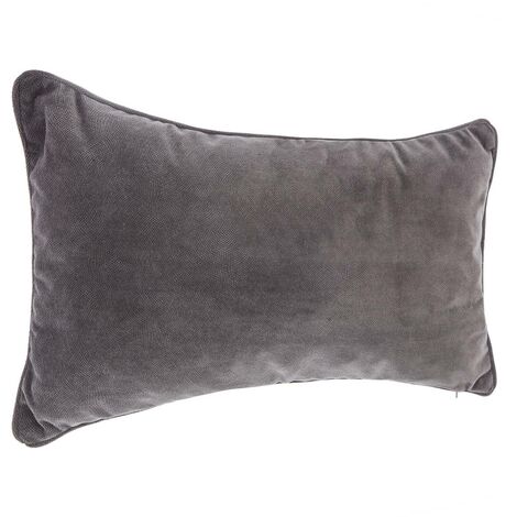 Cuscino LILOU in cotone grigio ardesia 30x50cm - Atmosphera créateur d'intérieur