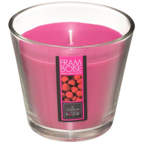 Grande candela profumata in votive di vetro - Rosa