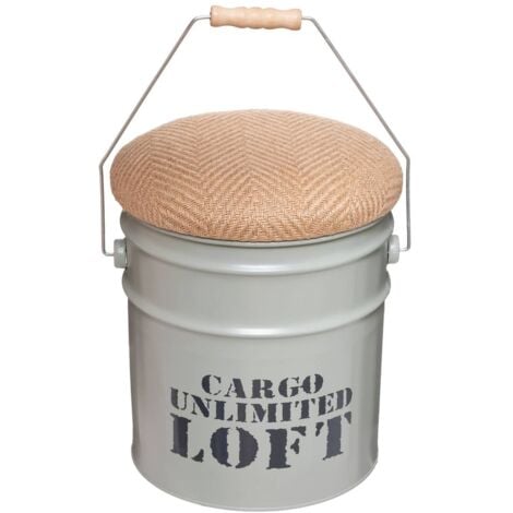 Set di 2 pouf alfred in metallo d27 32cm - Atmosphera créateur d'intérieur