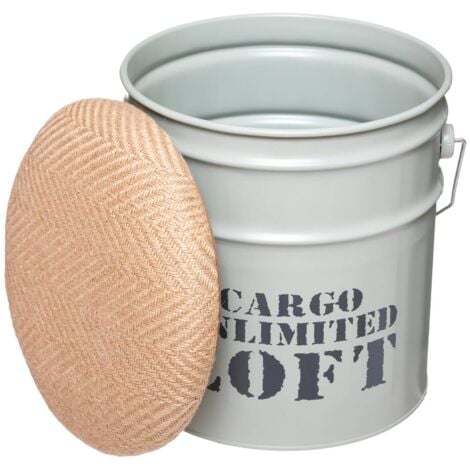 Set di 2 pouf alfred in metallo d27 32cm - Atmosphera créateur d'intérieur