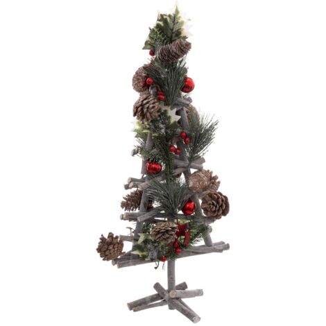 Abete con rami natura 55cm rosso - Feeric lights & christmas