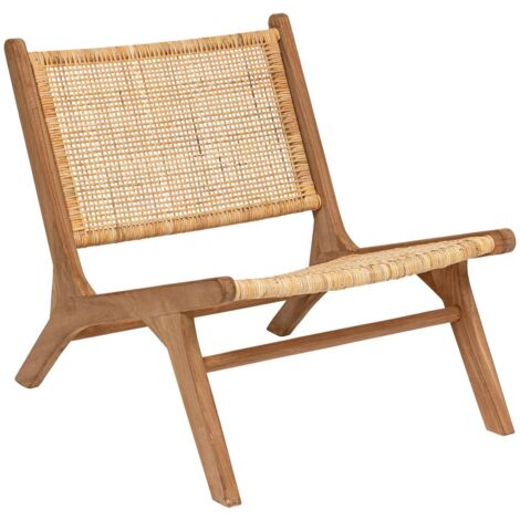 Poltrona timor in teak e rattan - Atmosphera créateur d'intérieur (1/5)