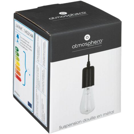 Ciondolo in metallo nero d5cm - Atmosphera créateur d'intérieur