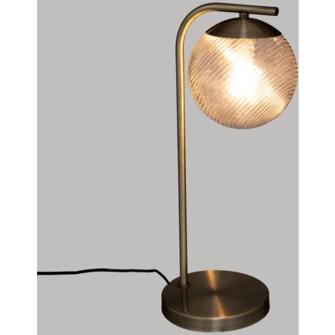 Lampada rotonda, vetro dorato h45cm - Atmosphera créateur d'intérieur