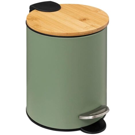 5five - cestino a chiusura morbida 3l trio verde kaki