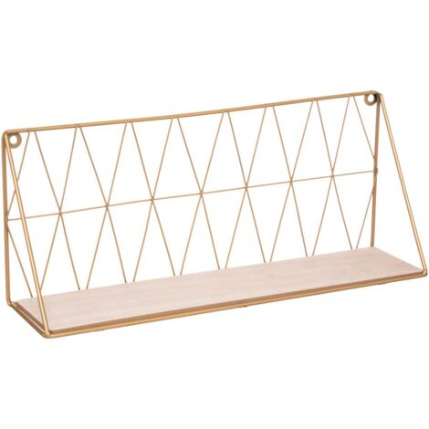 Mensola a muro oro 48x20cm - Atmosphera créateur d'intérieur (1/2)