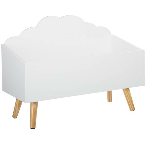 Atmosphera Nuage Cofanetto porta giocattoli bianco opaco 58x28x45 cm