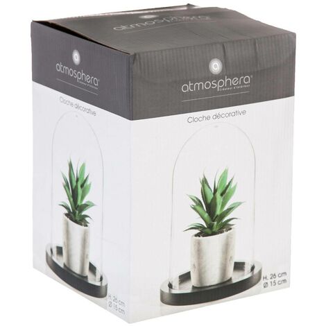 Vaso per candele in vetro H7cm - Atmosphera créateur d'intérieur