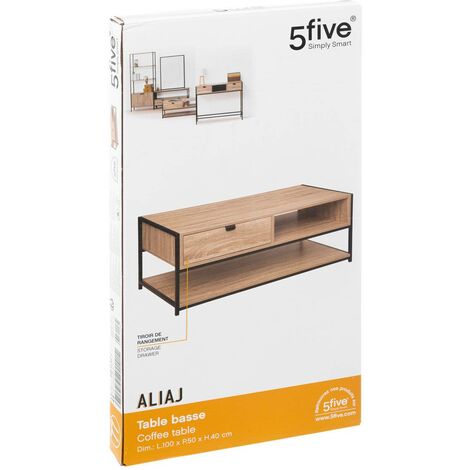 Tavolino aliaj effetto rovere naturale - 5five