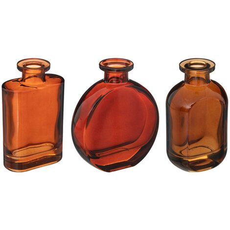 Bottiglie In Vetro Folk - Set Di 3, Diametro 6.8cm, Atmosfera Creatore D'Interni - Foto 12