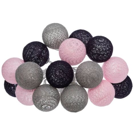 Ghirlanda a led 16 palline pinky d3,5cm - Atmosphera créateur d'intérieur