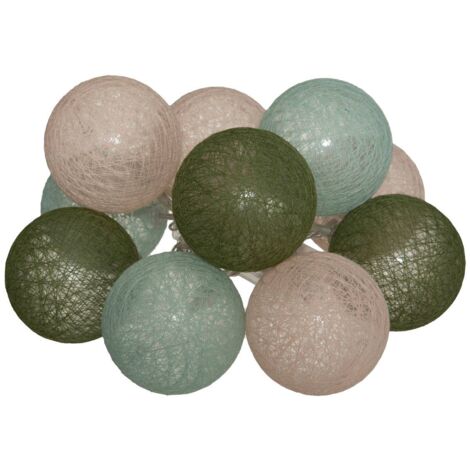 Batteria a led garland 10 palline army d6 - Atmosphera créateur d'intérieur