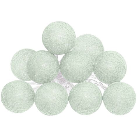 Stringa led 10 palline verde celeste l165cm - Atmosphera créateur d'intérieur