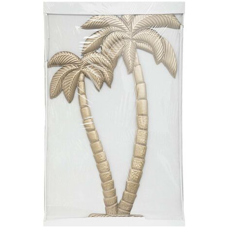 Appendiabiti da parete in metallo argentato Flower 25x61cm - Atmosphera
