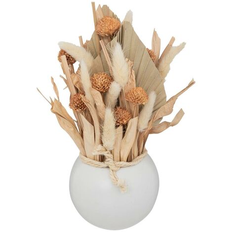 Compo fiori secchi vista mare in ceramica h25cm - Atmosphera créateur d'intérieur