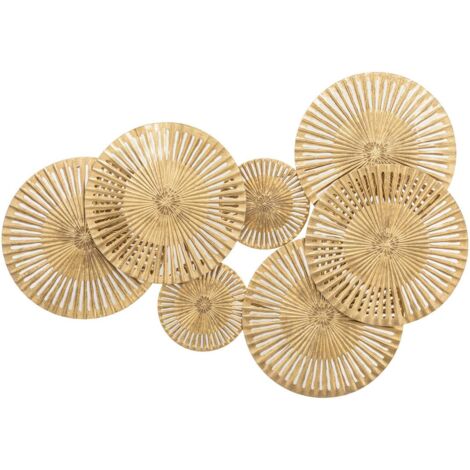 ATMOSPHERA CREATEUR D'INTERIEUR – Decorazione Da Parete Jim In Legno E Metallo – Quadro Scultoreo 48x72cm