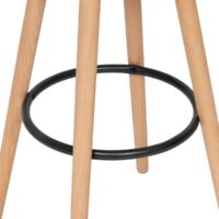 Sedia Da Bar Maxon In Faggio E Metallo, H92,5 Cm – Giallo Ocra E Robusta!