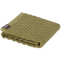Asciugamano ospite 30x50 cm 100% cotone a scacchiera - verde oliva - Tendance