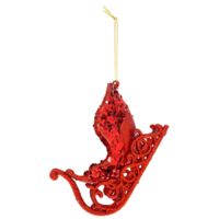 Scintillio di plastica a slitta - Rosso - Feeric lights & christmas