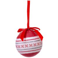 Carta stampata con palla di Natale - Rosso - Feeric lights & christmas
