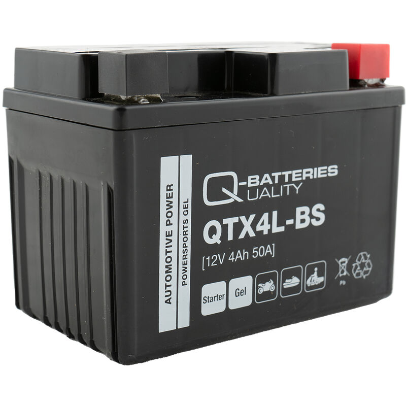 Q-Batteries QTX4L-BS Gel Motorradbatterie 12V 3,5Ah 40A 50314 inkl. 7,50€  Pfand