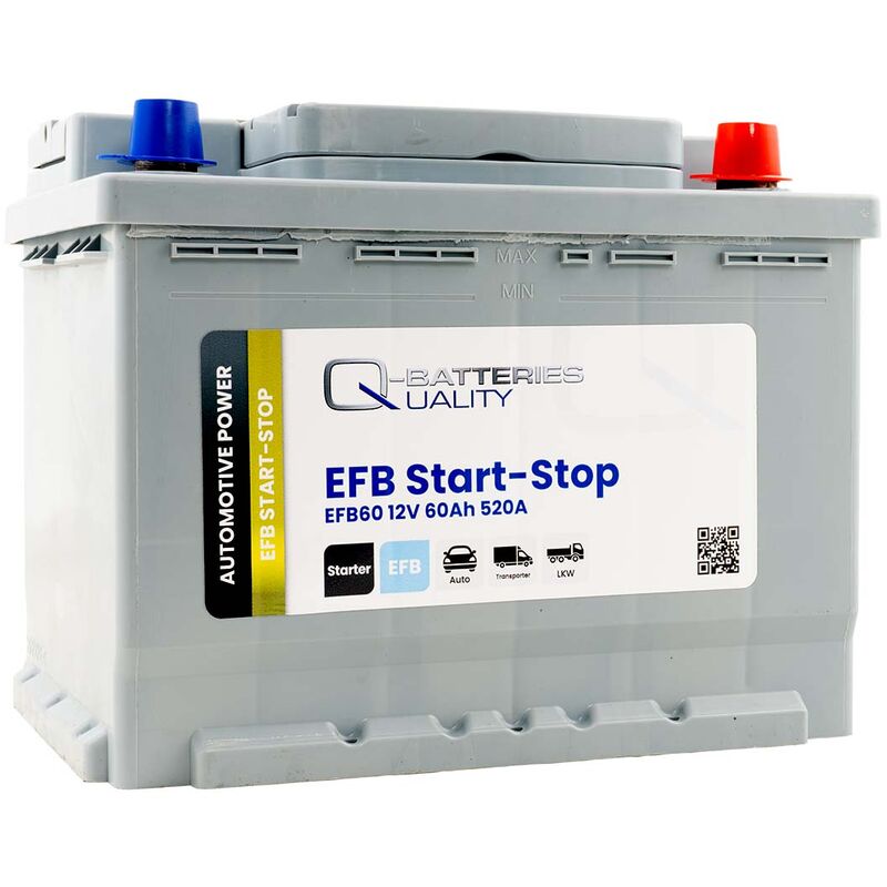 EFB Batterie 12V 70Ah 720A Autobatterie Starterbatterie Start Stop ersetzt  65Ah