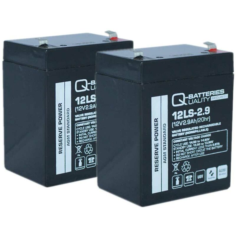 Q-Batteries Autobatterie Q45P 12V 45Ah 450A, wartungsfrei, Starterbatterie, Boot, Batterien für