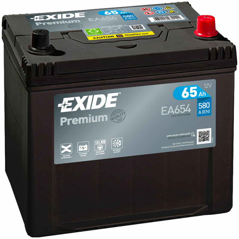 EXAKT Autobatterie 12V 45Ah Starterbatterie PKW KFZ Auto Batterie