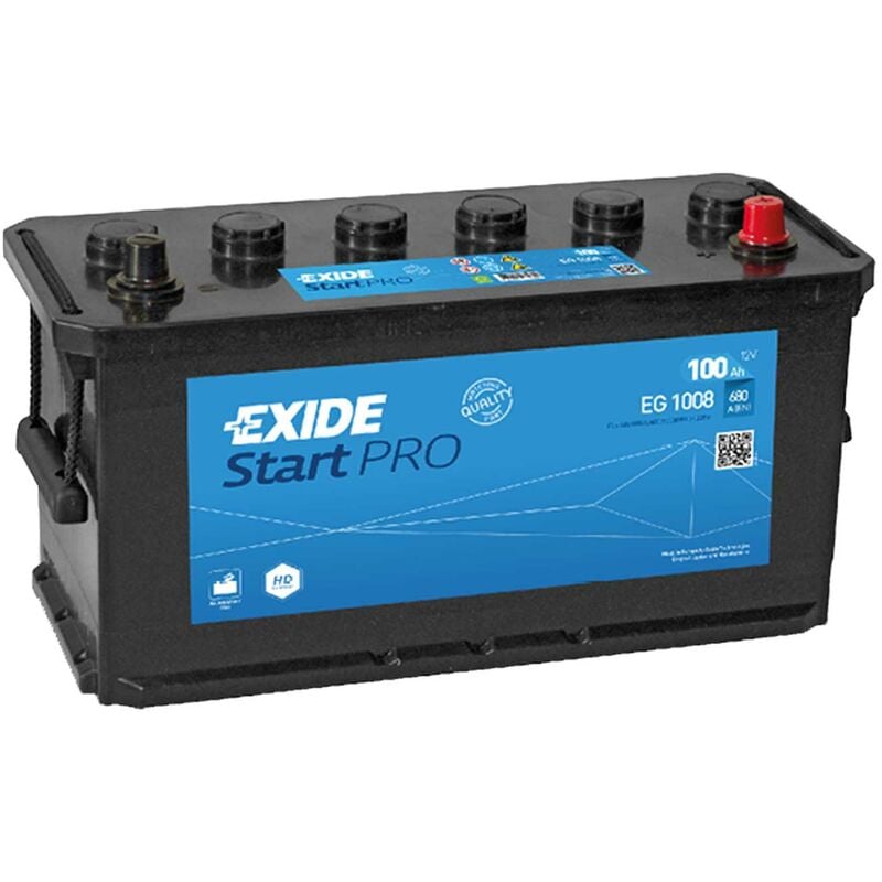 Exide EG1008 Start Pro 12V 100Ah 680A LKW Batterie inkl. 7,50 € Pfand