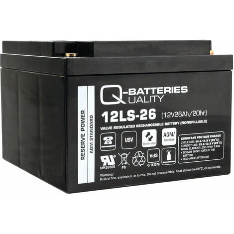 Q Batteries Ls V Ah Blei Vlies Akku Agm Vrla Mit Vds