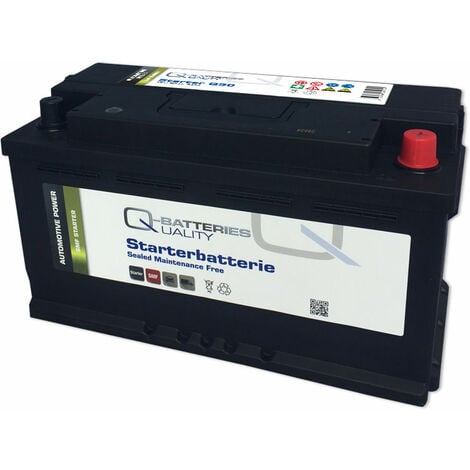 Q-Batteries Autobatterie Q90 12V 90Ah 740A, wartungsfrei inkl. 7,50€ Pfand